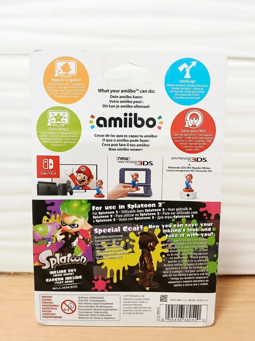 Figurino Nintendo Amiibo Garoto Inkling Verde Neon Splatoon – photo 2